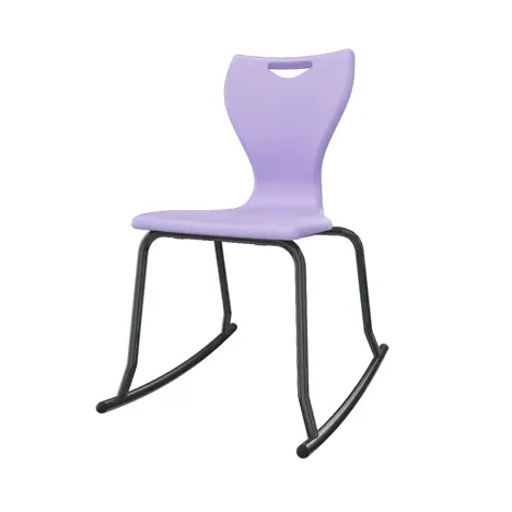 En Rock Educational Chair - Size 6 - Black Frame - Lilac